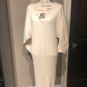Anthropologie Maeve Cream Knit Dress